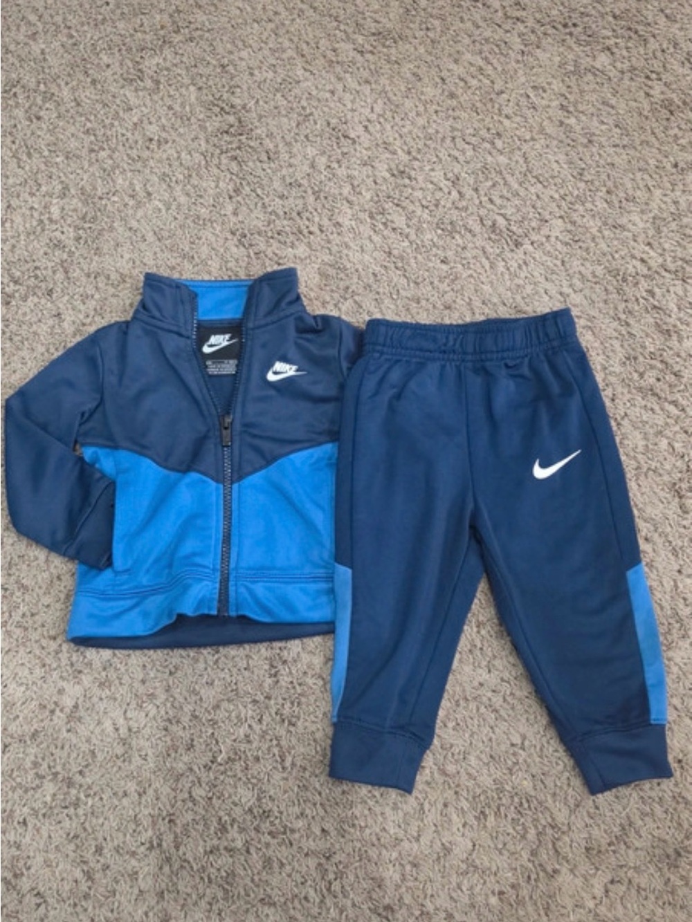 Nike Kids Navy and Bright Blue Sweatpants & Jacket Set